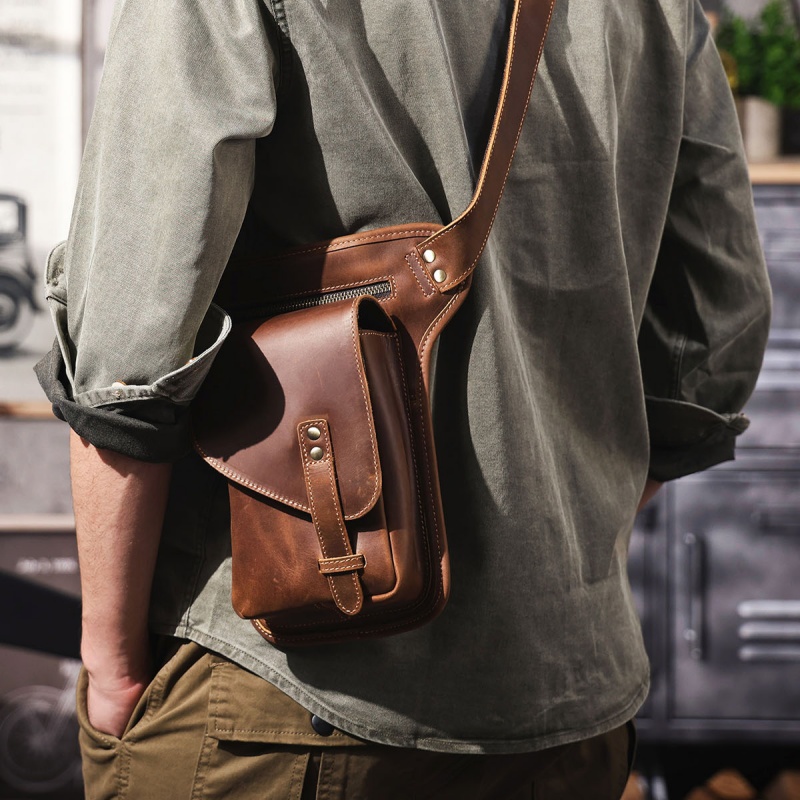 Vintage Genuine Leather Waist/Shoulder Bag VB45-KKICO