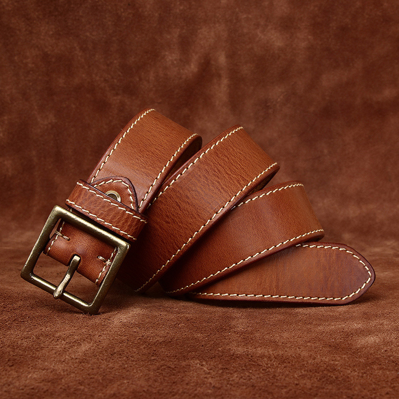 Vintage Casual Genuine Leather Belt Wide 4.3CM B87