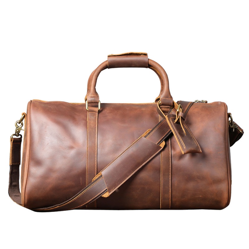 Vintage Leather Travel Duffle Bag VB43-KKICO