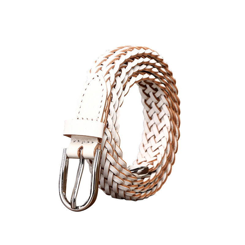 Hand-woven Genuine Leather Belt 2.2cm Wide B18-KKICO