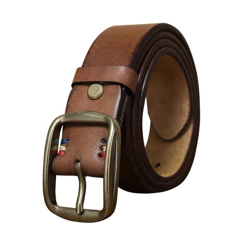 Vintage Casual Genuine Leather Belt Wide 3.8CM B39-KKICO
