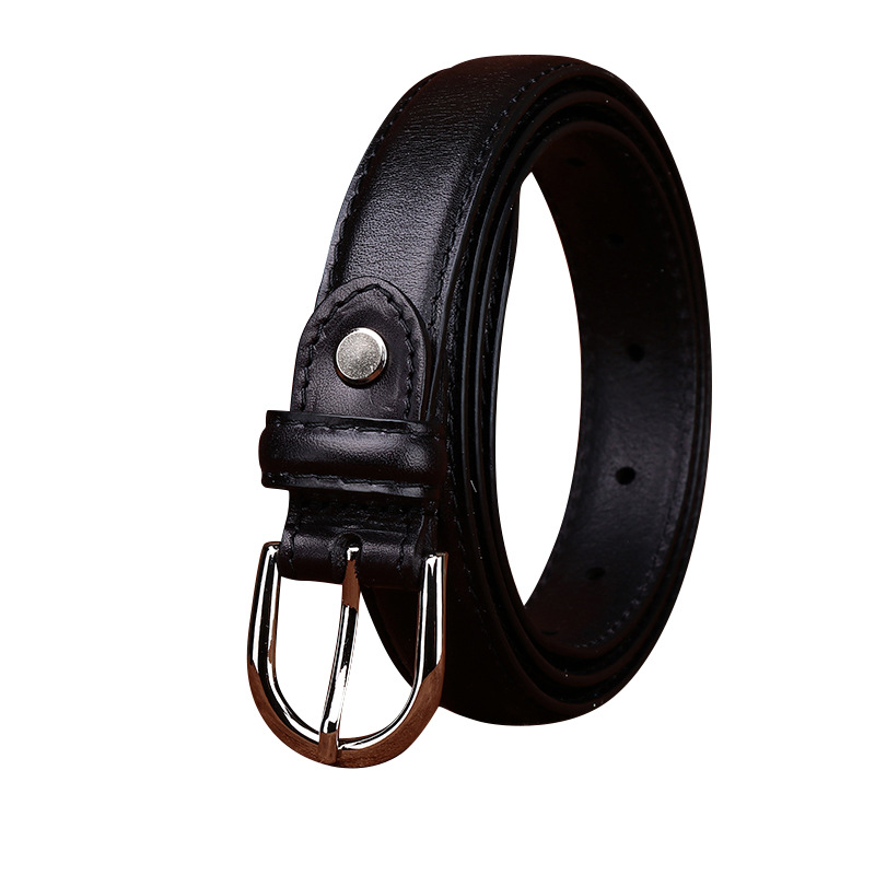 Minimalist Genuine Leather Belt for Women Wide 2.4CM B81-KKICO
