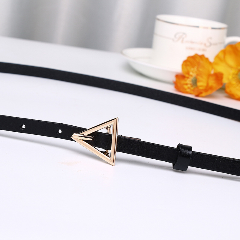 Versatile Waist-cinching Genuine Leather Belt 1.0cm Wide B30