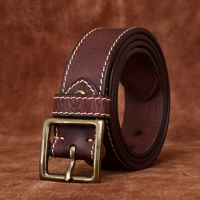 Vintage Casual Genuine Leather Belt Wide 4.3CM B87