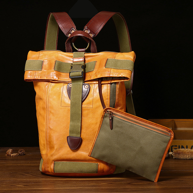 Vintage Genuine Leather Backpack