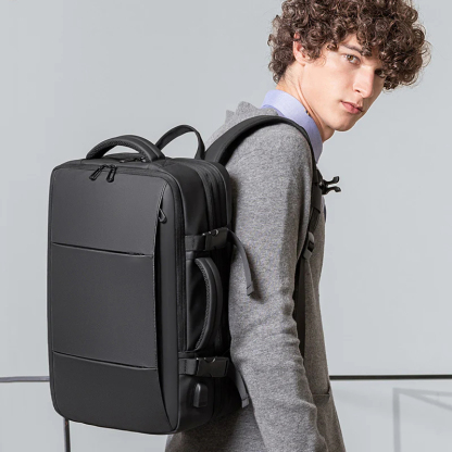 Pro-Carry Waterproof Expandable Backpack: Flight-Approved Travel Gear