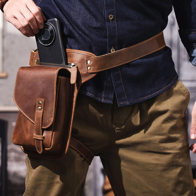 Vintage Genuine Leather Waist/Shoulder Bag VB45-KKICO