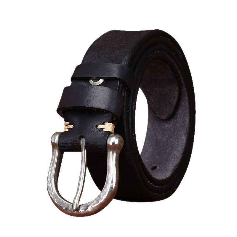 Vintage Genuine Leather Belt Wide 3.8CM B72-KKICO