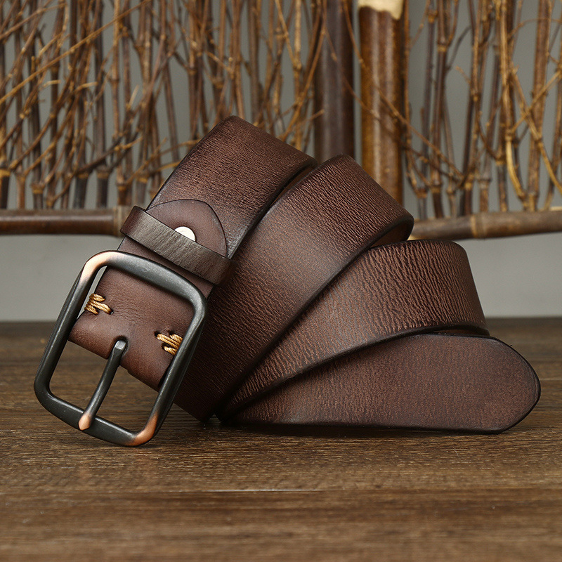 Rustic Leather Everyday Belt 3.3CM B02