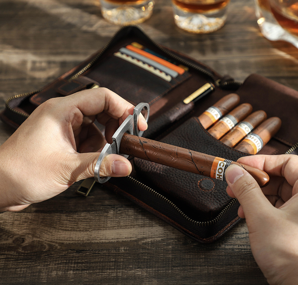 Leather Cigar Tracel Case AB03-KKICO