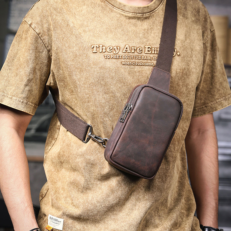 Vintage Genuine Leather Chest Bag VB22