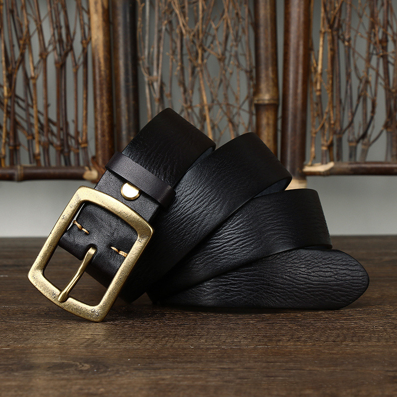 Vintage Genuine Leather Belt Wide 3.8CM B70-KKICO