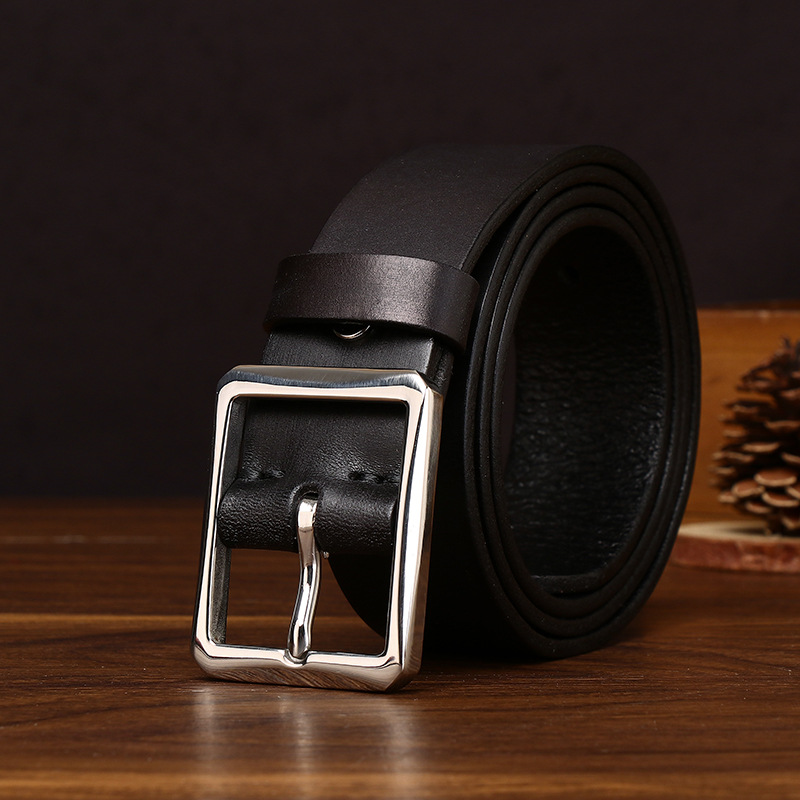 Vintage Genuine Leather Belt Wide 3.8CM B80-KKICO