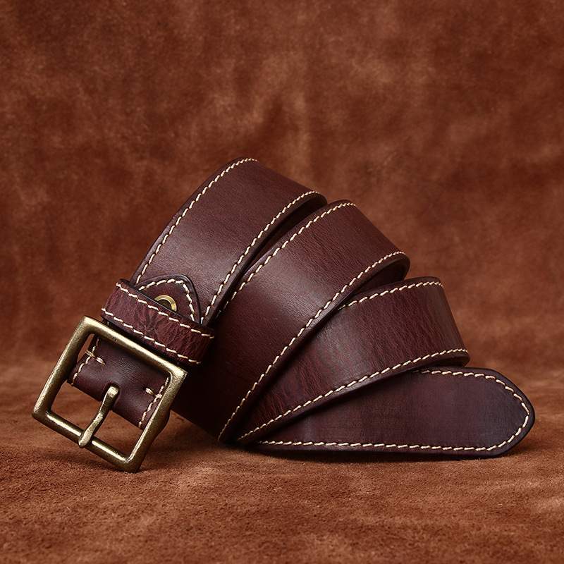 Vintage Casual Genuine Leather Belt Wide 4.3CM B87