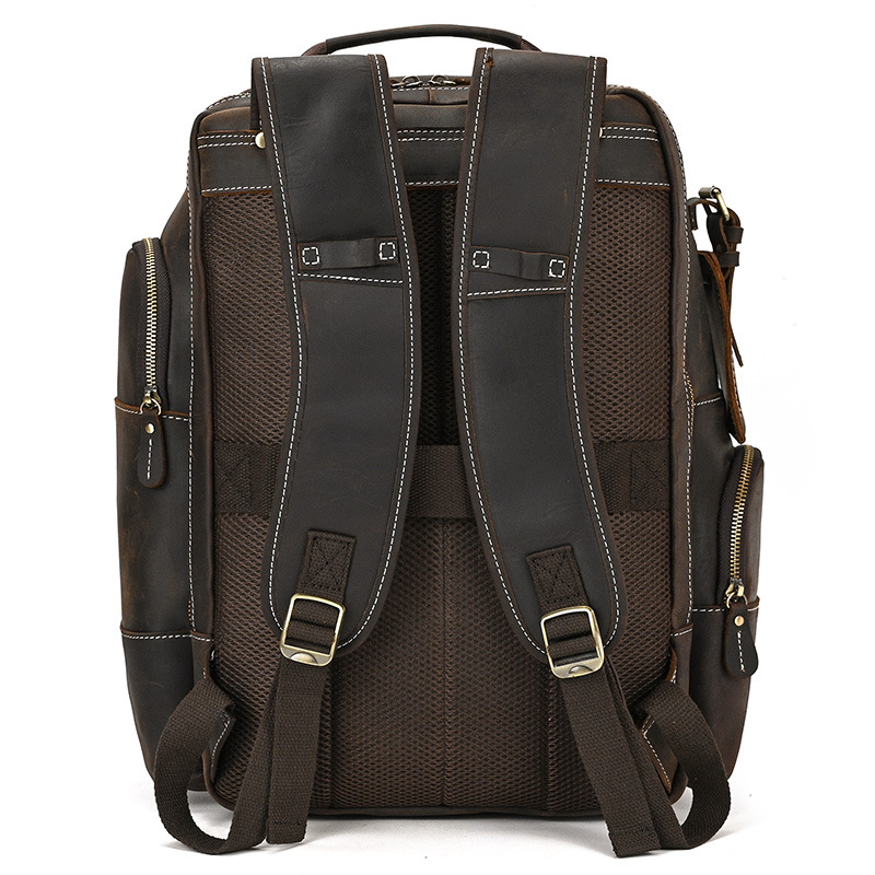 Vintage Cowhide Leather Travel Backpack VB00
