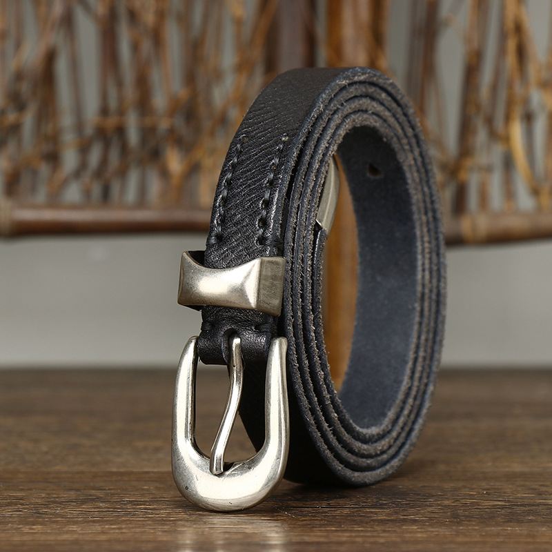 Vintage Genuine Leather Belt 1.8cm Wide B24-KKICO