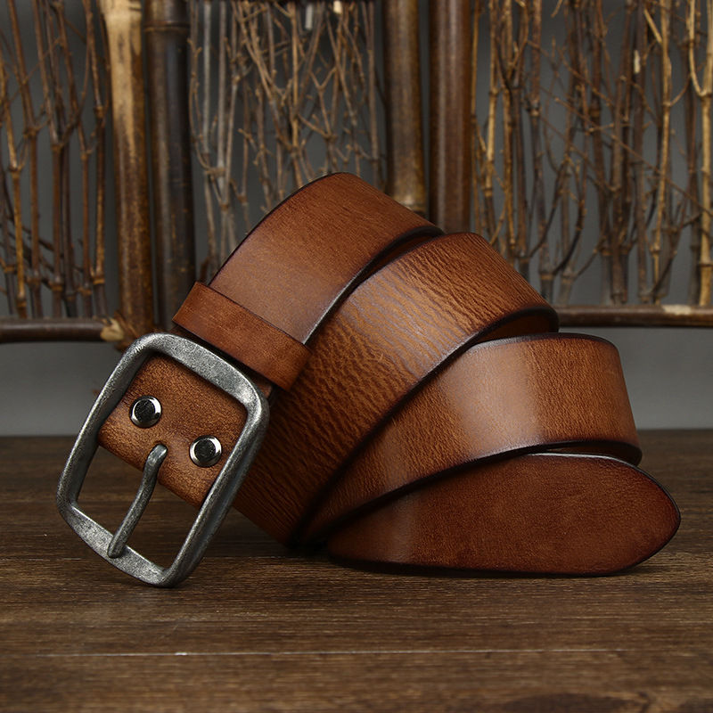 Rustic Leather Everyday Belt 3.3CM B02