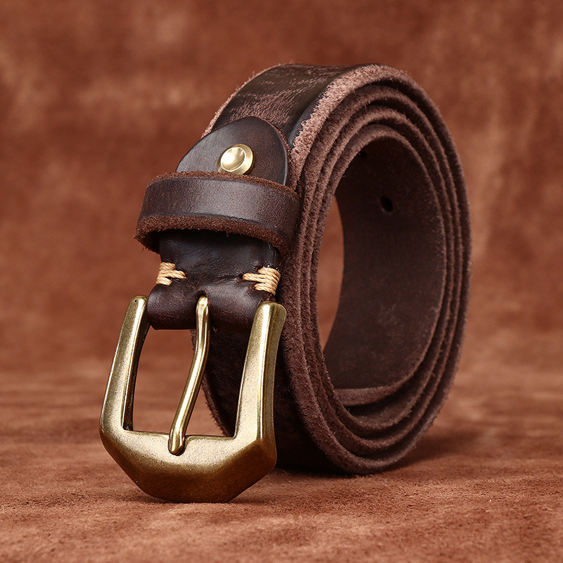 Raw-edged Vintage Washed Belt Wide 3.8CM  B38-KKICO