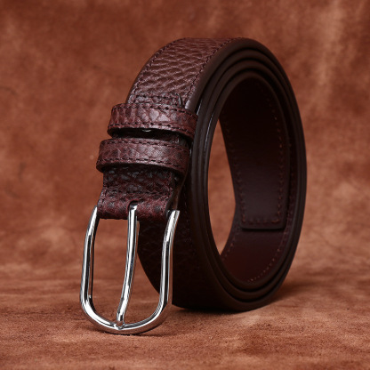 Reversible Genuine Leather Business Belt Wide 3.3CM B45