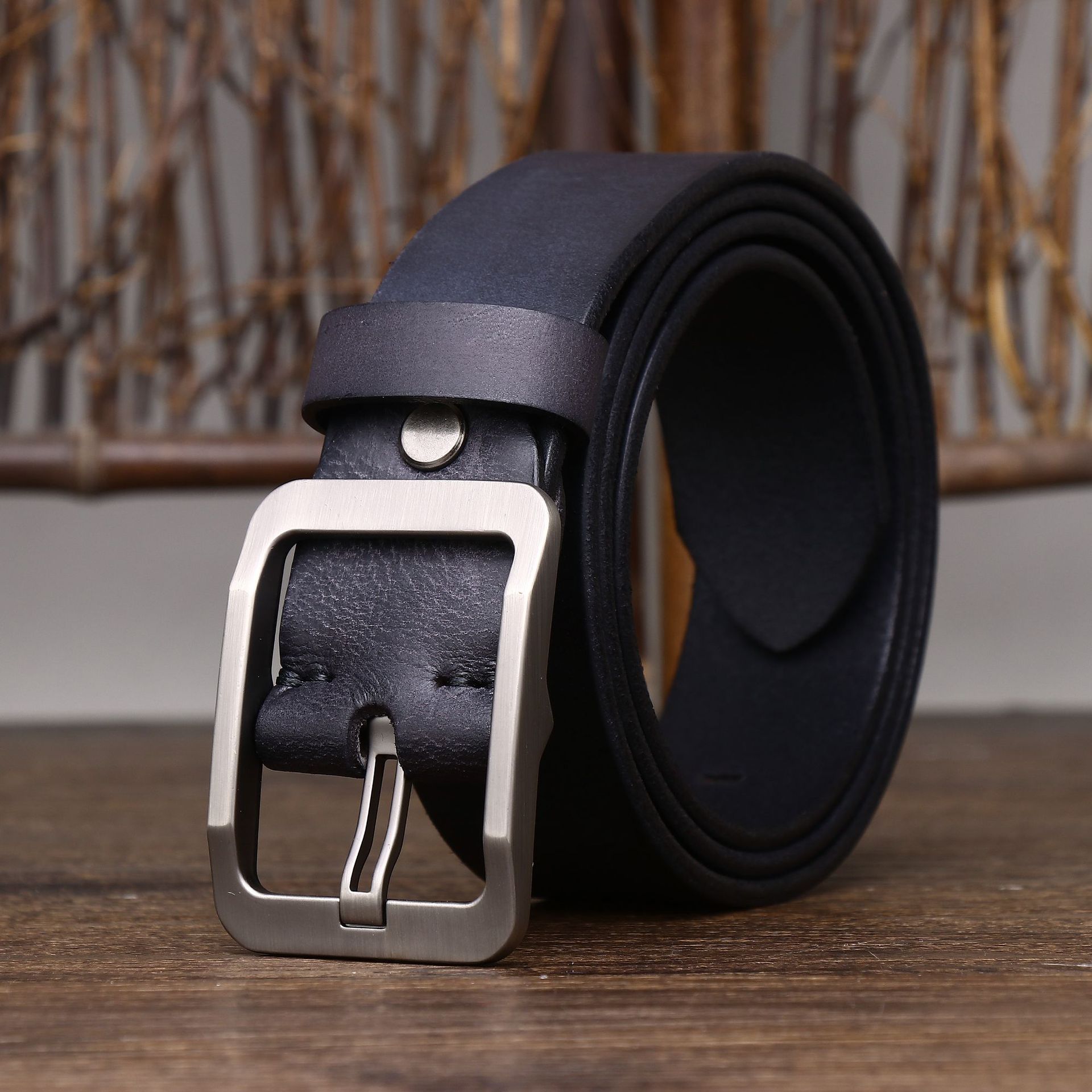 Vintage Genuine Leather Belt Wide 3.8CM B64-KKICO