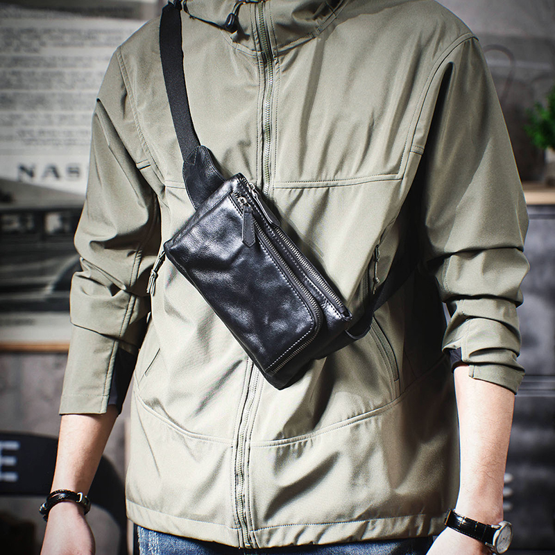 Vintage Genuine Leather Chest Bag VB06