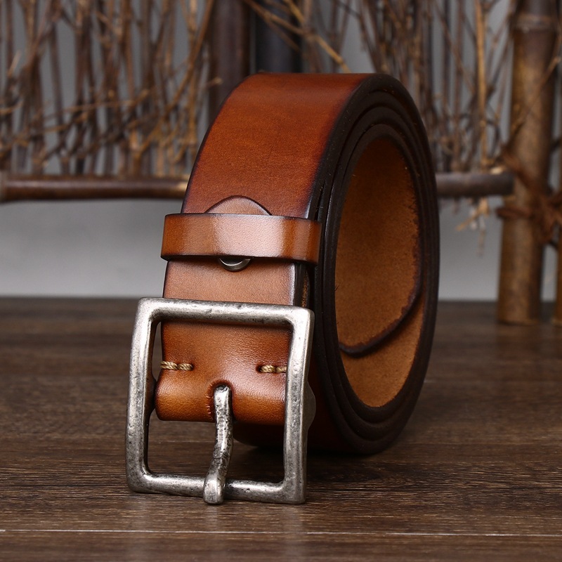 Vintage Casual Genuine Leather Belt Wide 4.3CM B86