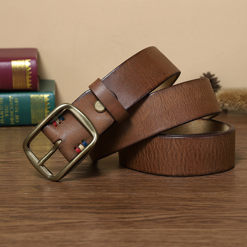 Rustic Leather Everyday Belt 3.3CM B02