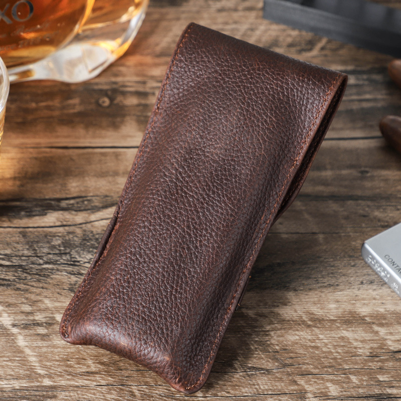 Vintage Genuine Leather Cigar Storage Bag AB04-KKICO