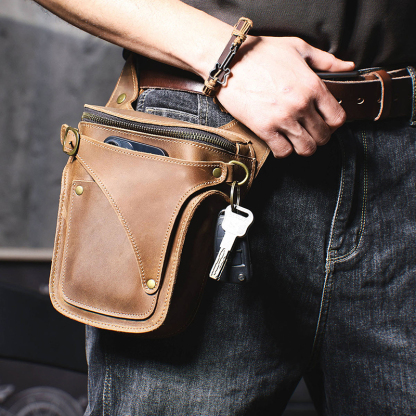 Vintage Genuine Leather Waist Bag VB04