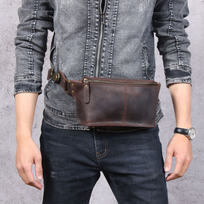 Vintage Genuine Leather Waist Bag VB06