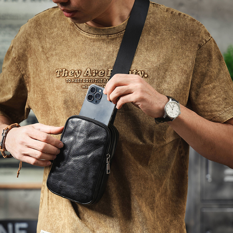 Vintage Genuine Leather Chest Bag VB13