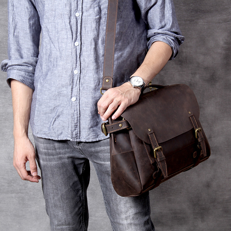 Genuine Leather Vintage Messenger Bag VB18-KKICO