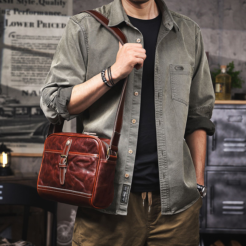 Vintage Genuine Leather Shoulder Bag VB26-KKICO
