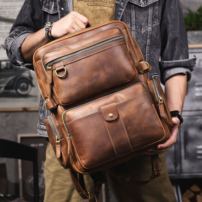 Vintage Genuine Leather Backpack VB36-KKICO