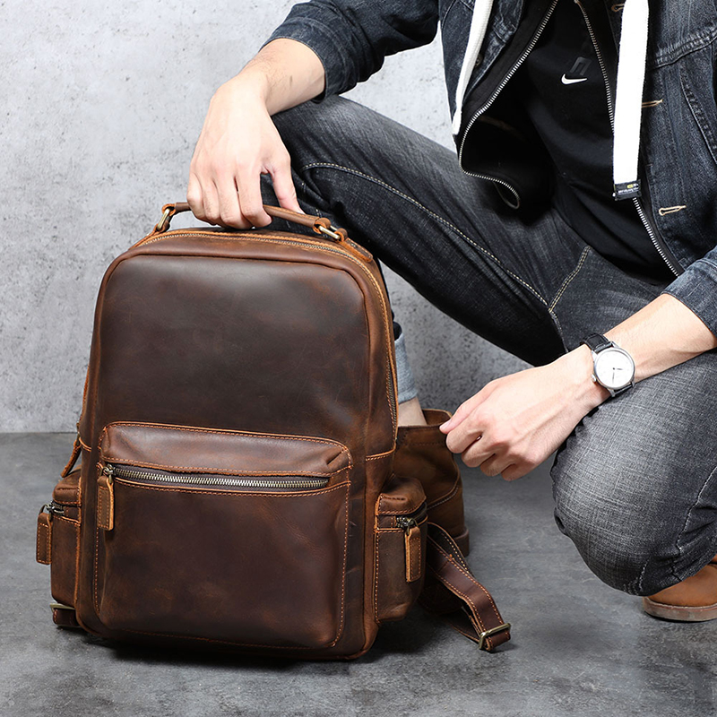 Vintage Genuine Leather Backpack VB37-KKICO