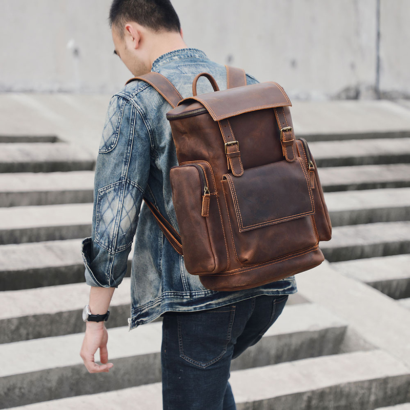Vintage Genuine Leather Backpack VB08
