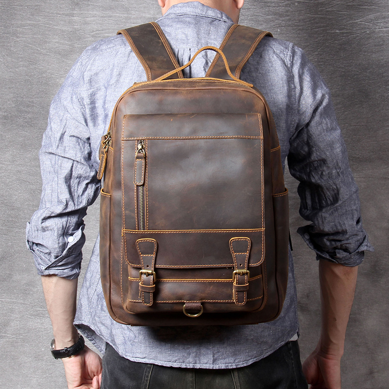Vintage Genuine Leather Backpack VB07