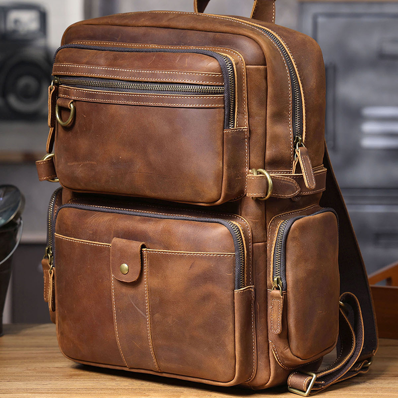 Vintage Genuine Leather Backpack VB36 – KKICO
