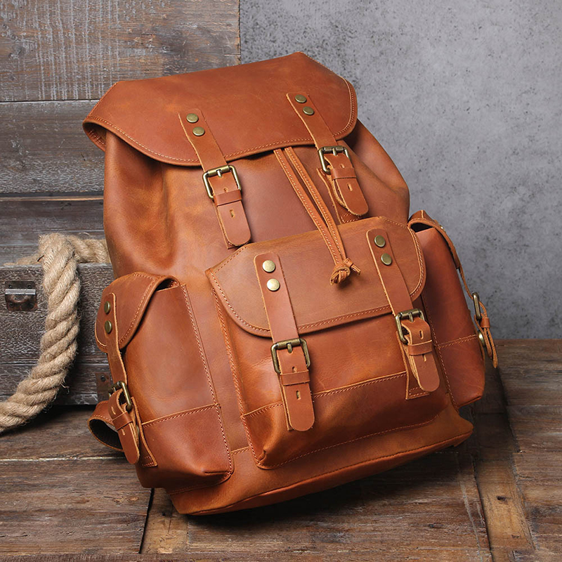 Vintage Genuine Leather Backpack VB38-KKICO