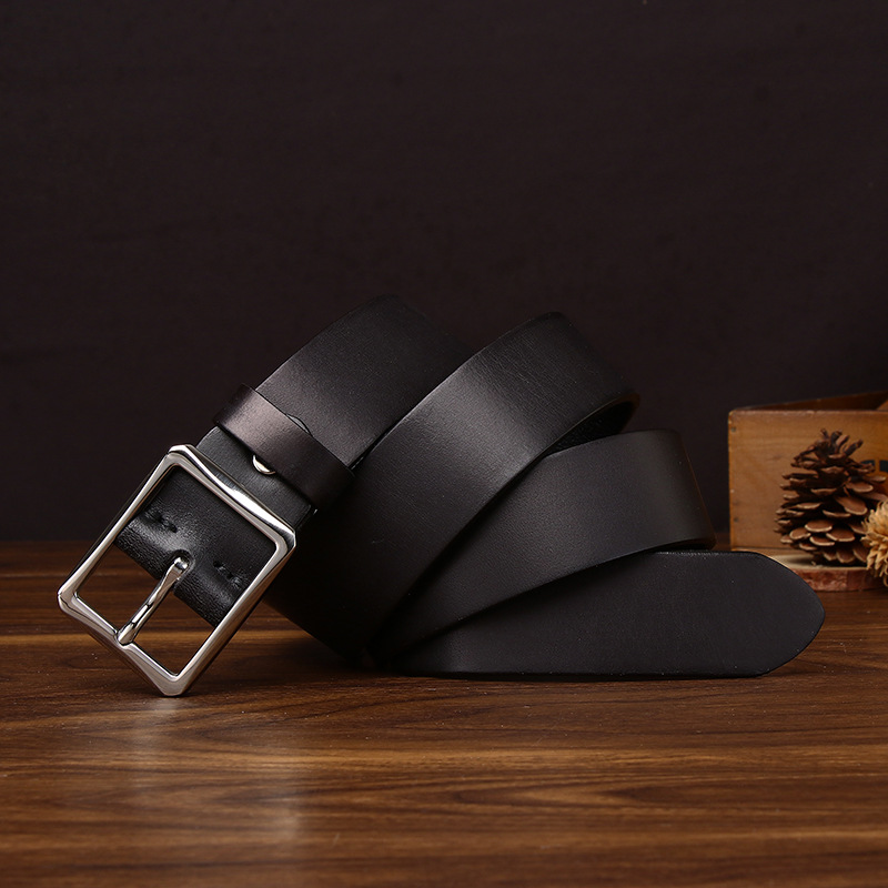 Vintage Genuine Leather Belt Wide 3.8CM B80-KKICO