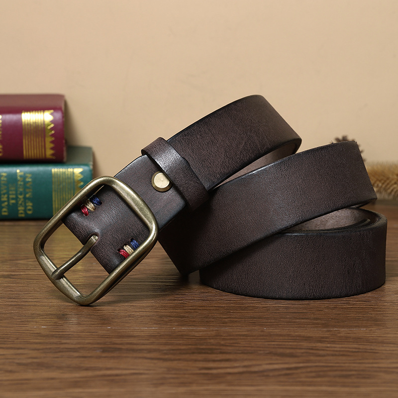 Rustic Leather Everyday Belt 3.3CM B02