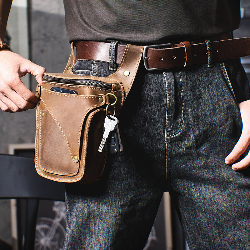 Vintage Genuine Leather Waist Bag VB04