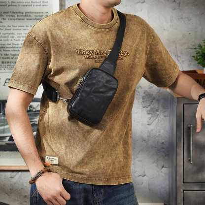 Vintage Genuine Leather Chest Bag VB13