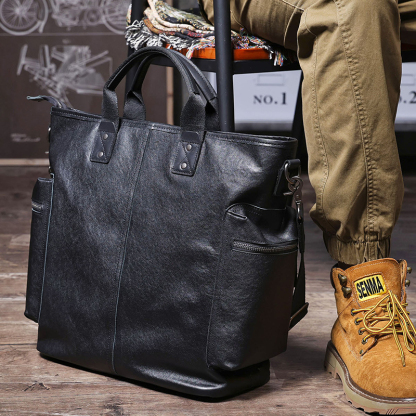 Vintage Genuine Leather Shoulder Bag Briefcase VB19