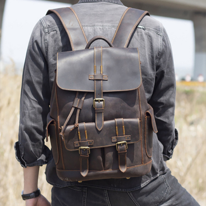 Vintage Genuine Leather Backpack VB29