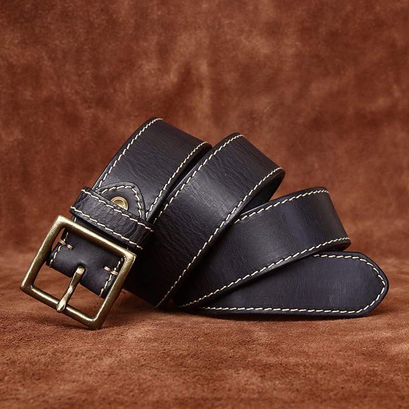 Vintage Casual Genuine Leather Belt Wide 4.3CM B87