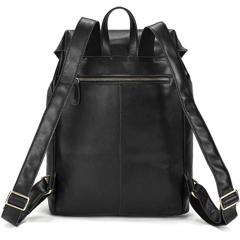 Vintage Leather Rucksack Backpack | 41cm Flap-Top Bag