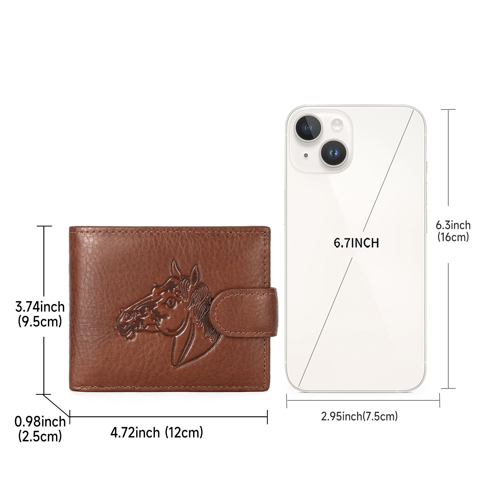 Vintage Embossed Genuine Leather Wallet LW01