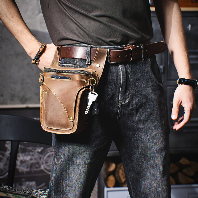 Vintage Genuine Leather Waist Bag VB04