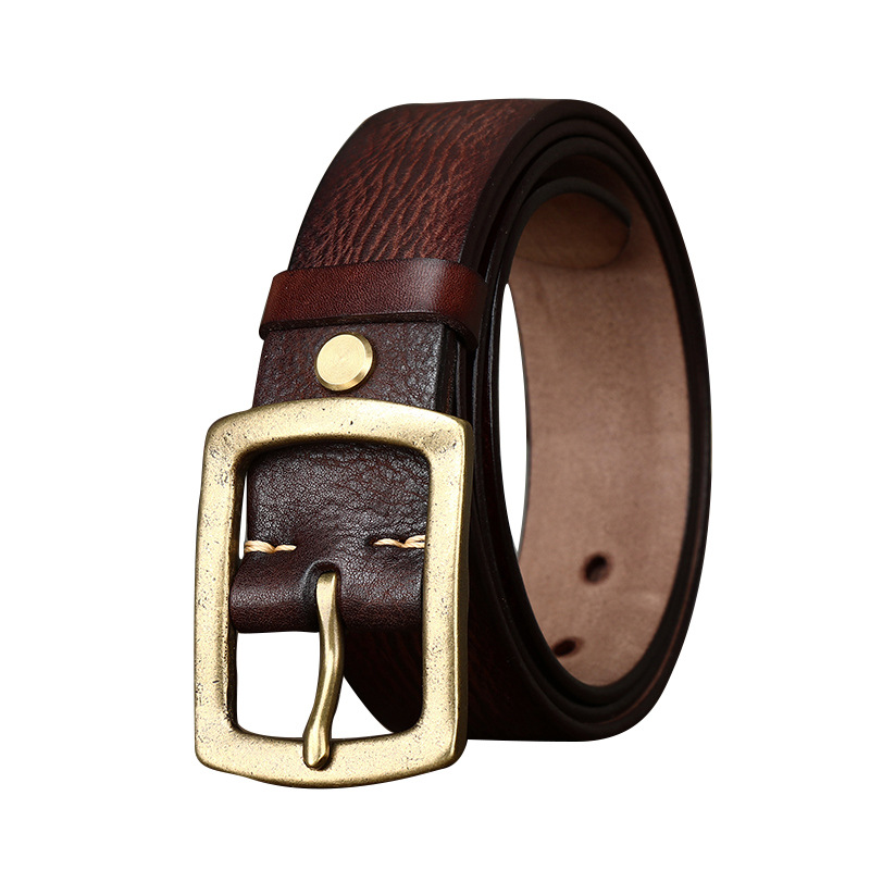 Vintage Genuine Leather Belt Wide 3.8CM B70-KKICO